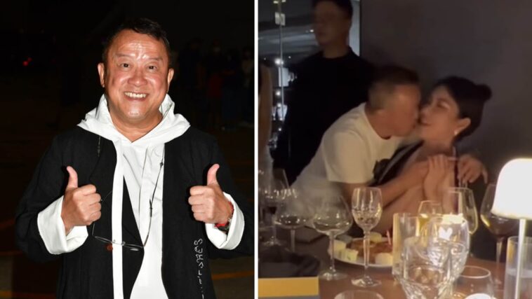 Eric Tsang, de 69 años, visto besando a una modelo malaya de 26 años, dice que solo estaba “siendo cortés”