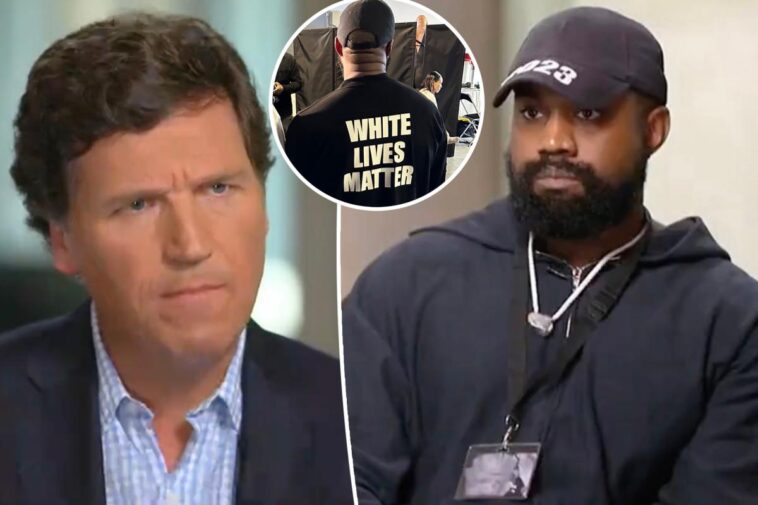 Kanye West defiende las camisetas de 'White Lives Matter' en entrevista con Tucker Carlson