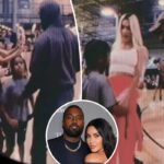 Kanye West habla con Kim Kardashian en el juego de North en medio del drama