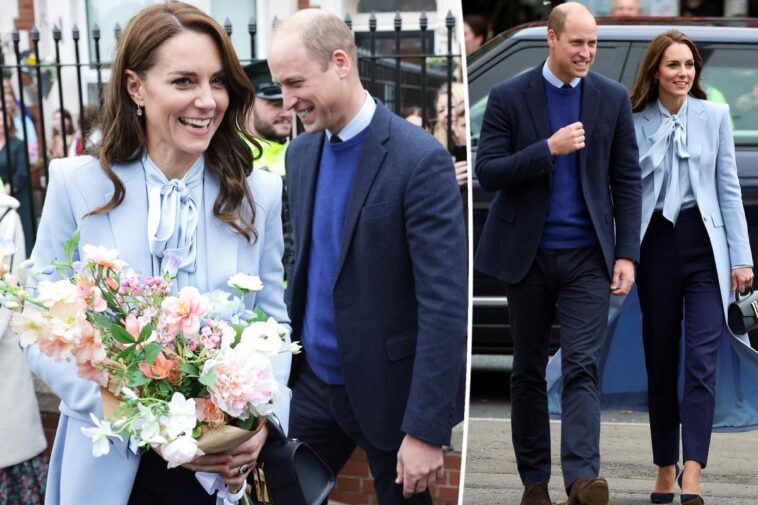 Kate Middleton y el Príncipe William se visten de azul en Irlanda del Norte