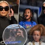 Kim Kardashian abucheada en juego de LA Rams con su hijo Saint