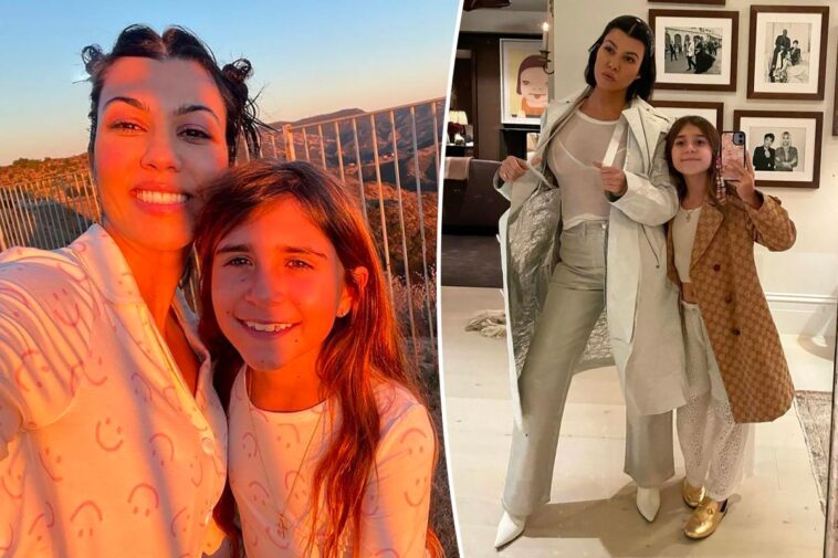 Kourtney Kardashian sigue durmiendo con su hija Penélope, de 10 años