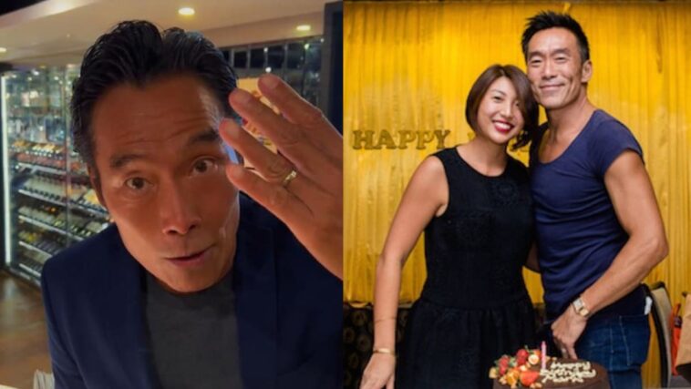 La estrella de los 90, Mark Cheng, celebra su 58 cumpleaños después de la noticia de problemas matrimoniales;  Muestra su anillo de bodas y dice que "no le queda nada" en el clip de Douyin