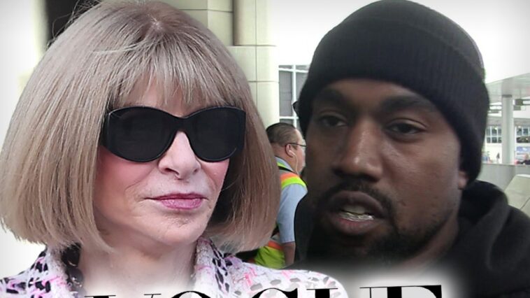 La jefa de Vogue, Anna Wintour, rompe lazos con Kanye West en medio de arrebatos