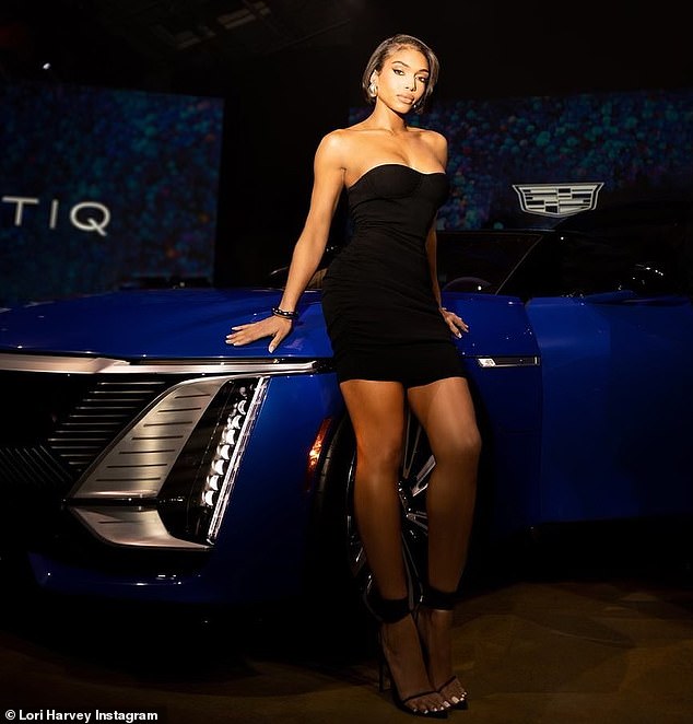 Magnífica: Lori Harvey se mostró tetona y de piernas largas mientras posaba en la nueva campaña de lanzamiento de Celestiq de Cadillac