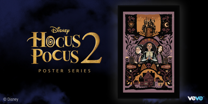 los nft de la serie de pósters “hocus pocus 2” llegarán a veve