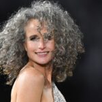 Los rizos plateados naturales de Andie MacDowell deben fijarse en su tablero de humor Hair-spo