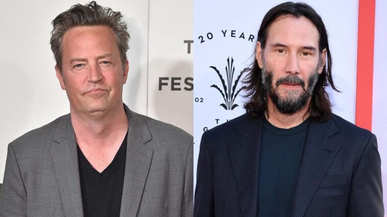 matthew perry se disculpa por preguntar por qué keanu reeves “todavía camina entre nosotros”