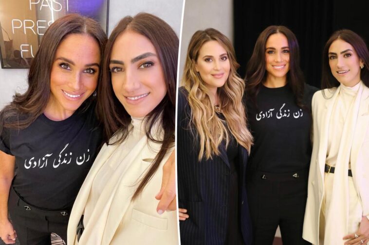 Meghan Markle muestra su apoyo a las mujeres de Irán con camiseta