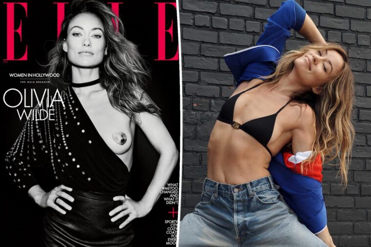 Olivia Wilde libera el pezón en la portada de la revista Elle