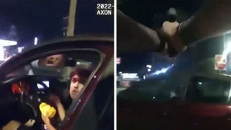 Policía abre fuego contra adolescente que come en estacionamiento de McDonald's, video