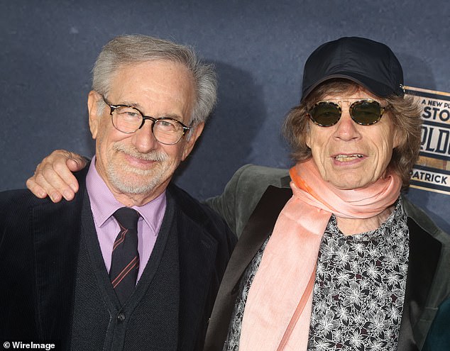 Todos allí: Steven Spielberg y Mick Jagger asistieron a la noche de apertura de Leopoldstadt, que tuvo lugar en Broadway en The Longacre Theatre el domingo por la noche.