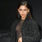 Zendaya deslumbra con un catsuit totalmente transparente en el show de Valentino