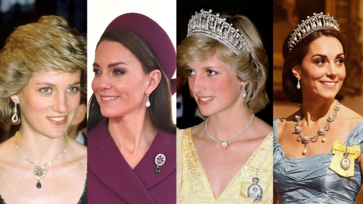 8 piezas significativas de la colección de joyas de kate middleton que alguna vez usó la princesa diana