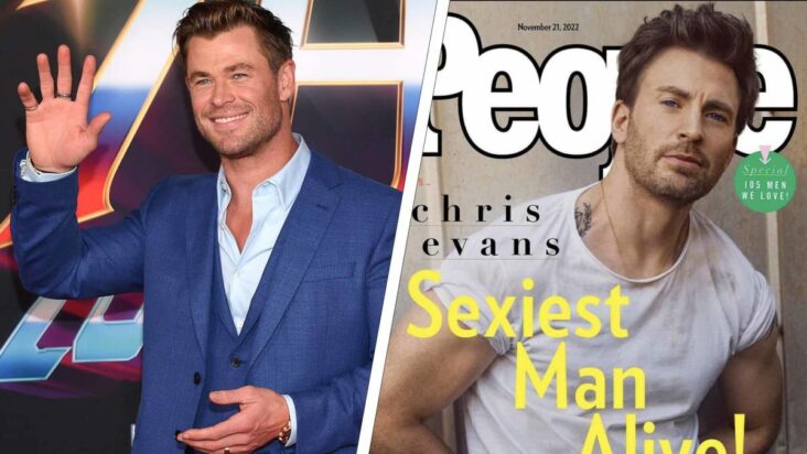 chris hemsworth dice que el elenco de avengers asó la portada del hombre vivo más sexy de chris evans en un grupo de chat: «downey dijo que está siendo arrestado»