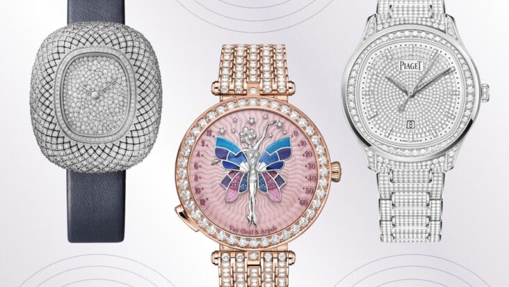 cinco deslumbrantes relojes de diamantes para la temporada de premios