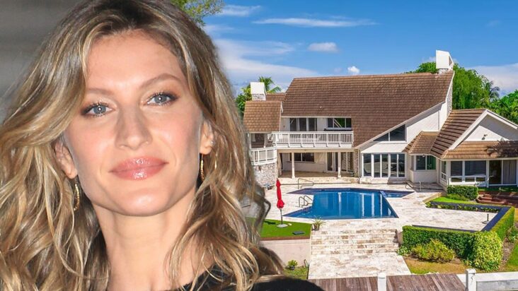 gisele bündchen compra una casa de $11.5 millones en miami justo enfrente de tom brady