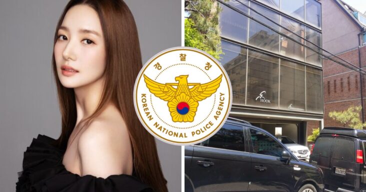 la agencia hook entertainment de la actriz park min young es allanada por las autoridades