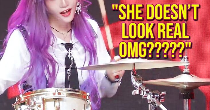 la baterista novata de un grupo femenino de k-pop cuya fancam merece volverse viral