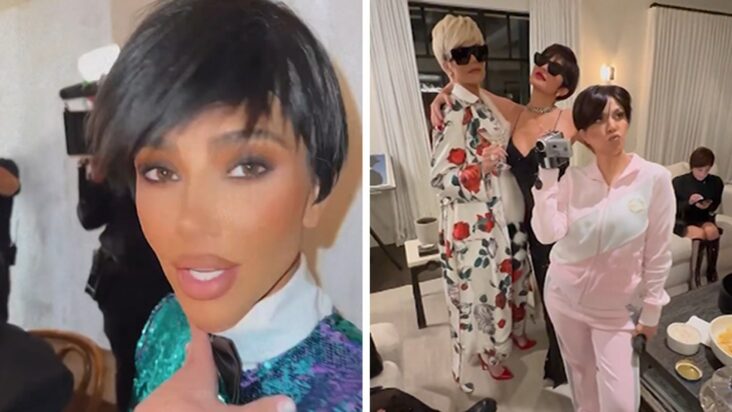 las hermanas kardashian se disfrazan de kris jenner para la fiesta de cumpleaños