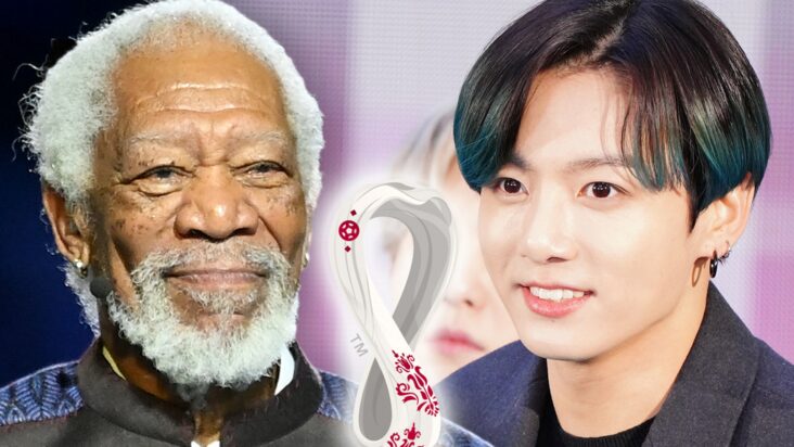 morgan freeman y jungkook de bts inauguran la copa mundial 2022