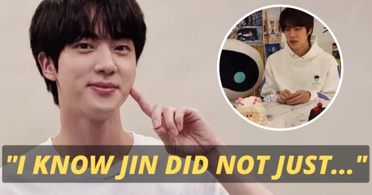 jin de bts deja a army estremecidos con un momento «desquiciado» durante su transmisión en vivo de cumpleaños