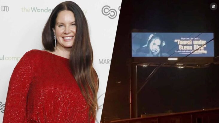 lana del rey promociona su nuevo álbum colocando solo una valla publicitaria