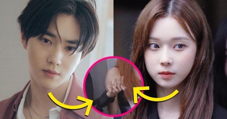 suho de exo y winter de aespa quedan tomados de la mano