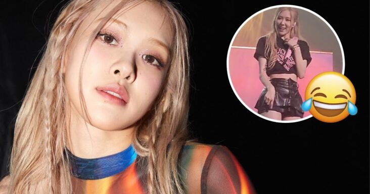 la respuesta de blackpink rosé a a blink queriendo beber con ella en medio de su actuación muestra su verdadera personalidad